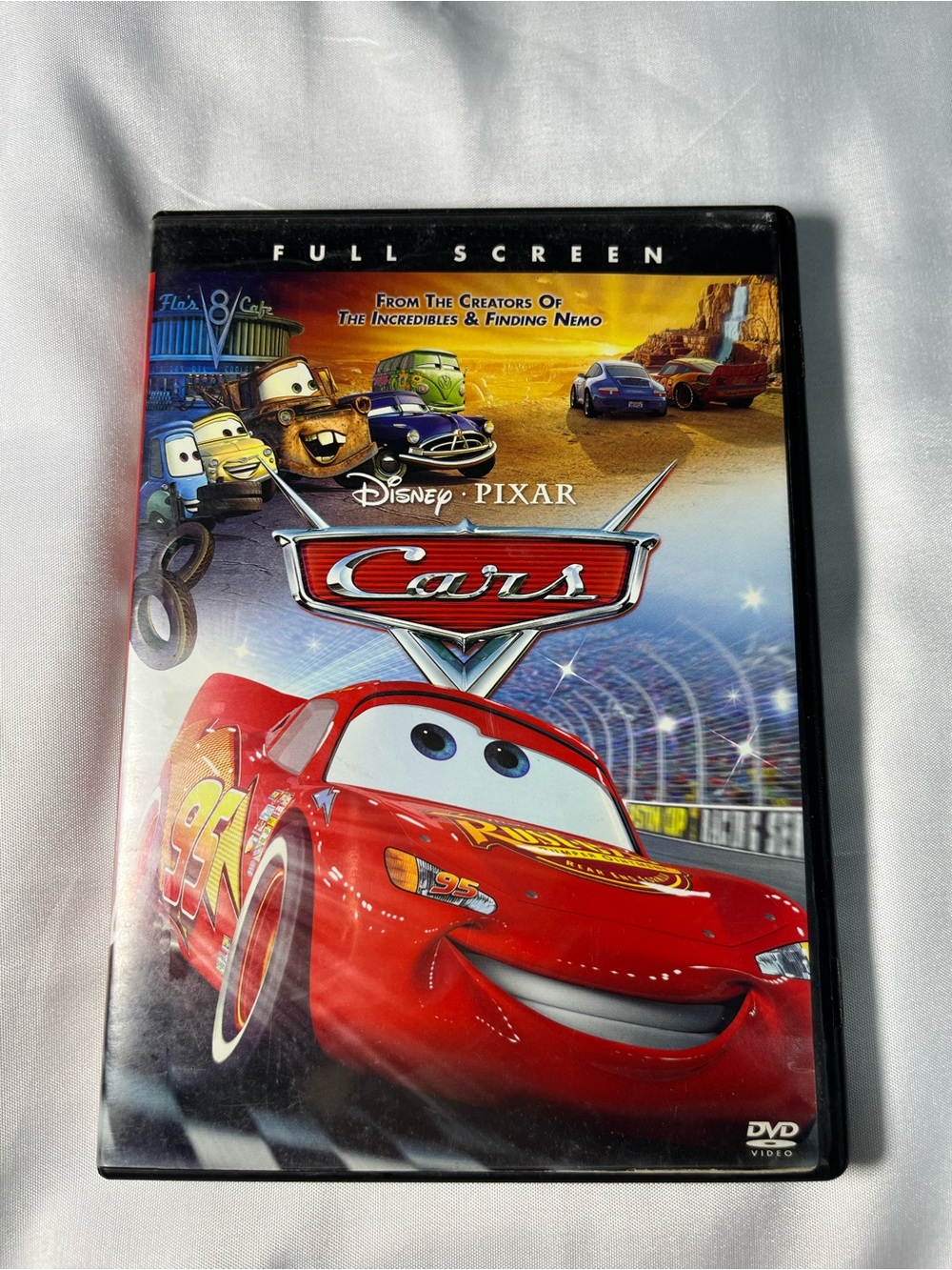 Disney Pixar Cars DVD Full Screen 2006 Bonus Features Kids Animated Movie
